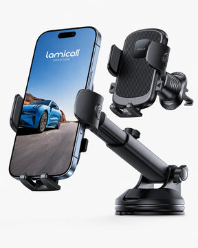 Lamicall 3-in-1 Pro Version Suction Cup 360° Rotation Car Phone Holders
