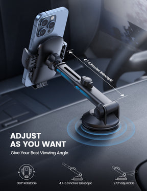 Lamicall 3-in-1 Pro Version Suction Cup 360° Rotation Car Phone Holders