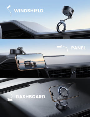 Lamicall for Magsafe Car Mount 360° Adjustable 70LBS Suction Dashboard Windshield