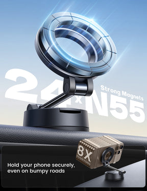 Lamicall for Magsafe Car Mount 360° Adjustable 70LBS Suction Dashboard Windshield