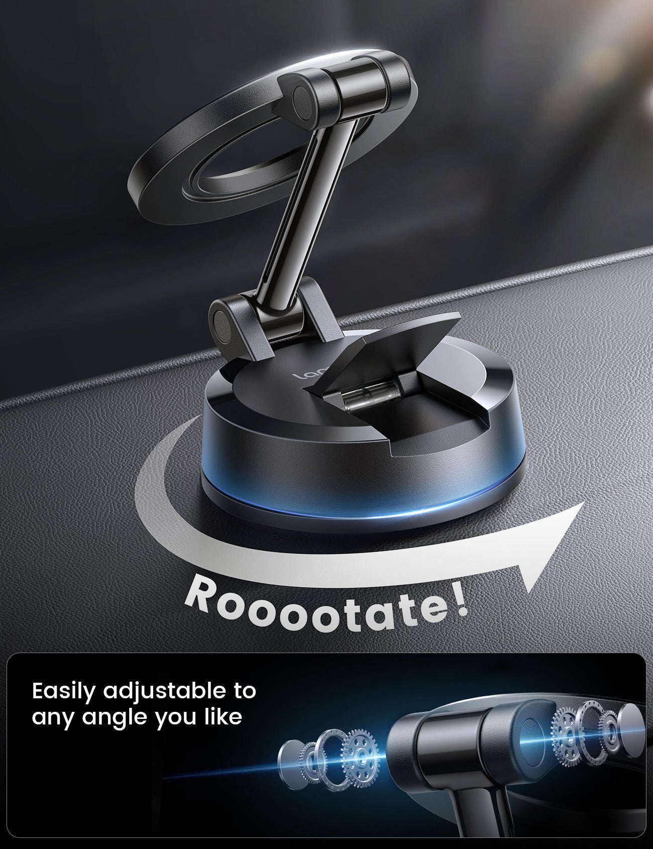 Lamicall for Magsafe Car Mount 360° Adjustable 70LBS Suction Dashboard Windshield