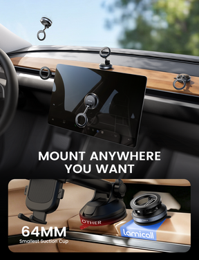 Lamicall Car Phone Holder for Magsafe Upgraded Nano Gel Vacuum Suction 360°