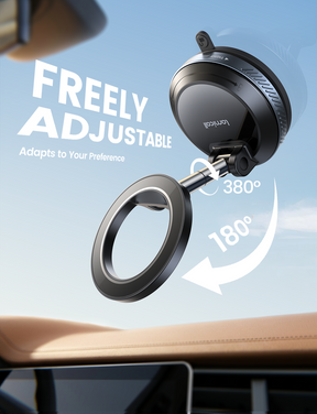 Lamicall Car Phone Holder for Magsafe Upgraded Nano Gel Vacuum Suction 360°