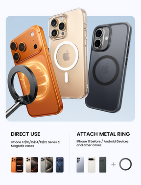 Lamicall Car Phone Holder for Magsafe Upgraded Nano Gel Vacuum Suction 360°