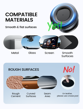 Lamicall Car Phone Holder for Magsafe Upgraded Nano Gel Vacuum Suction 360°