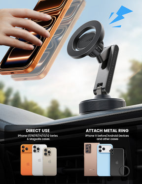 Lamicall Magnetic Car Phone Holder Ultra Nano Gel 70LBS Vacuum Suction