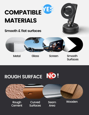 Lamicall Magnetic Car Phone Holder Ultra Nano Gel 70LBS Vacuum Suction