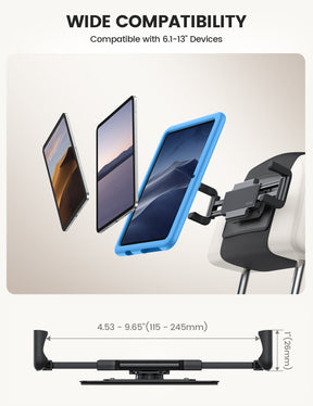 Lamicall Car Tablet Mount for Backseat Thick Case Friendly