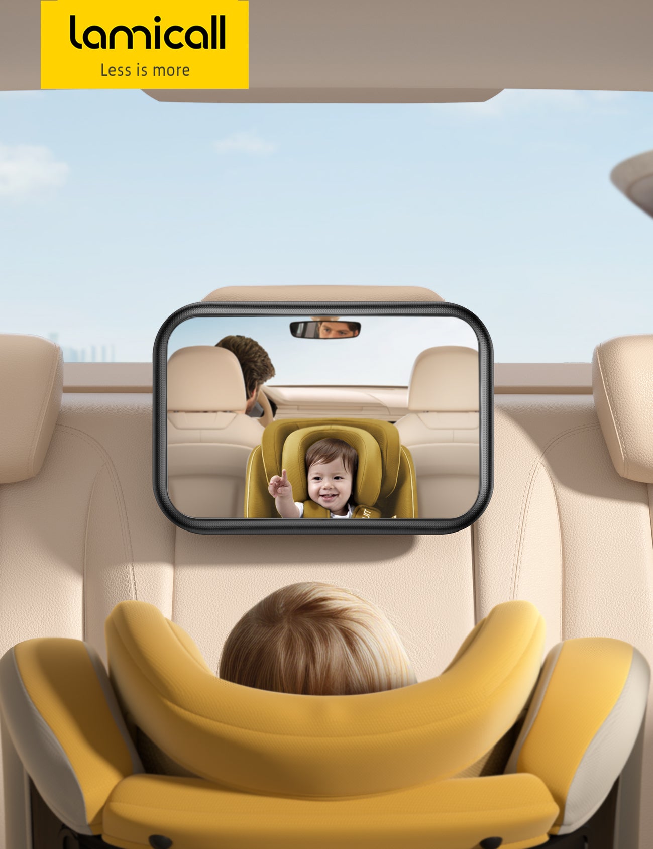 Lamicall Baby Car Mirror for Backseat
