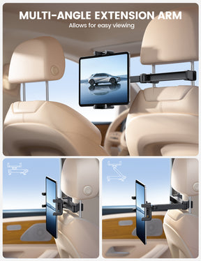 Lamicall Foldable Clip Car Headrest Tablet Holder