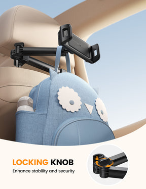 Lamicall Lockable Foldable Clip Car Headrest Tablet Holder
