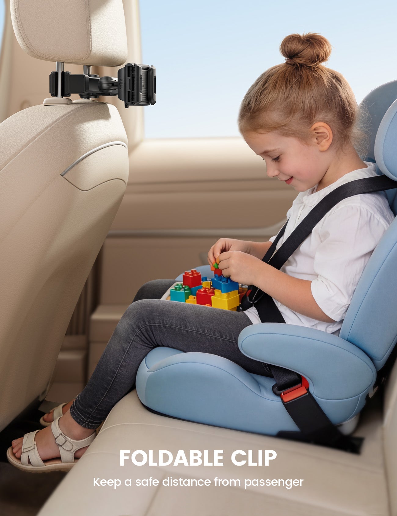 Lamicall Lockable Foldable Clip Car Headrest Tablet Holder