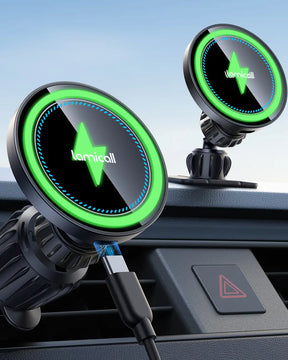 Lamicall 15W for MagSafe Car Mount Charger 20X Strong Magnets