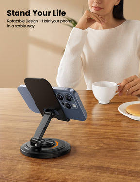 Lamicall 360° Rotation Sturdy Adjustable Desktop Phone Holder Foldable Mobile Stand