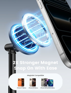 Lamicall Magnetic Phone Stand for Desk, Height Adjustable Holder for iPhone