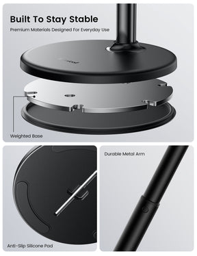 Lamicall Magnetic Phone Stand for Desk, Height Adjustable Holder for iPhone