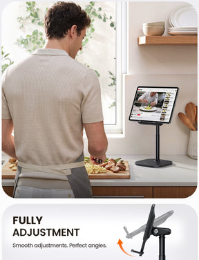 Lamicall iPad Stand Height Adjustable Tablet Holder Weighted Base for Desk