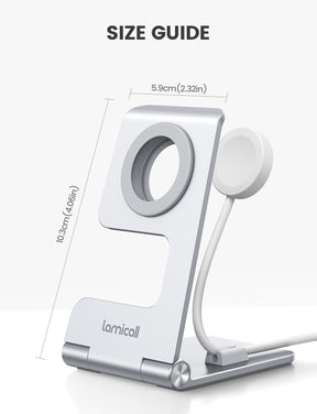 Foldable Aluminum Foldable Apple Watch Stand for Charger