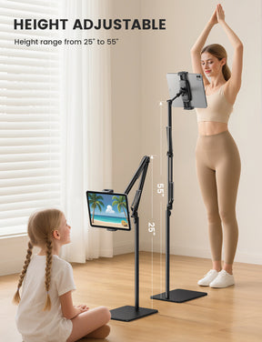 Lamicall Tablet Floor Stand Flexible Arm Holder Multi Angle