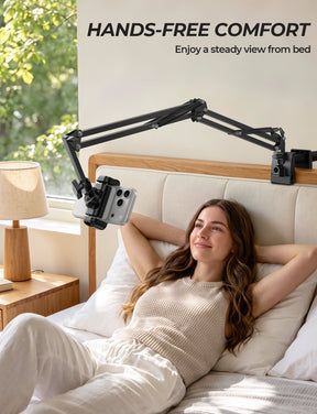 Lamicall Phone Holder for Bed & Desk, 32.5" Flexible Carbon Steel Arm Mount