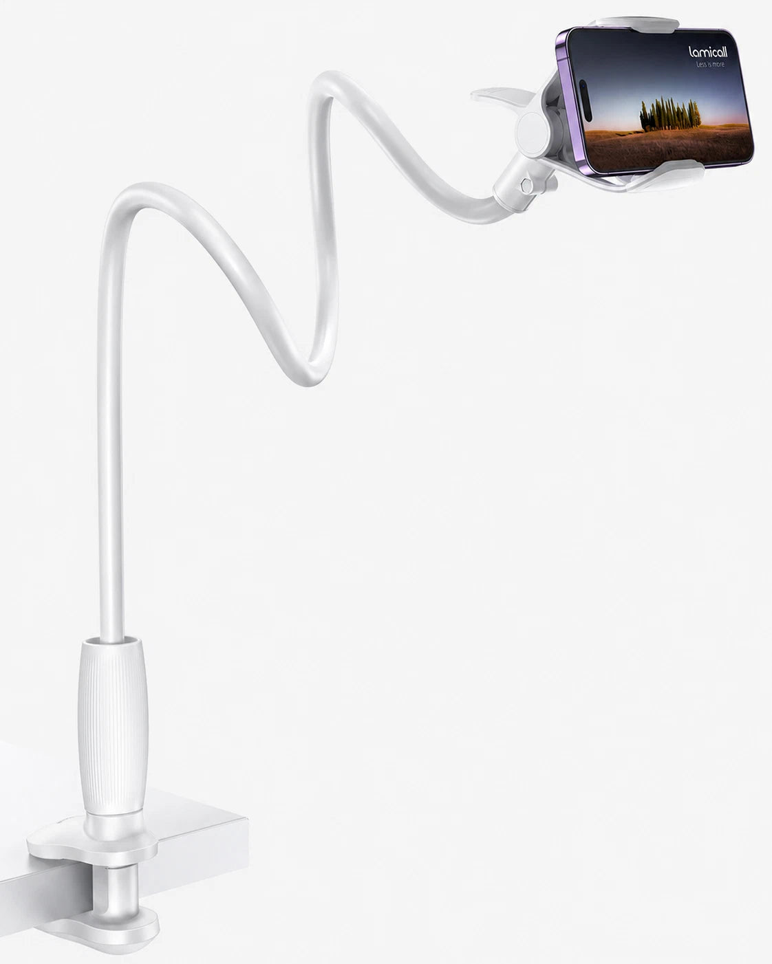 Lamicall Gooseneck Phone Holder for Bed Upgraded Stable Clip