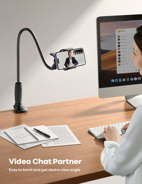 Lamicall Gooseneck Phone Holder for Bed Upgraded Stable Clip