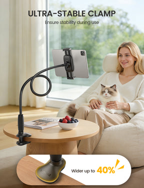 Lamicall Gooseneck Tablet Holder Unique Tapered Flexible Arm Up to 13 inches