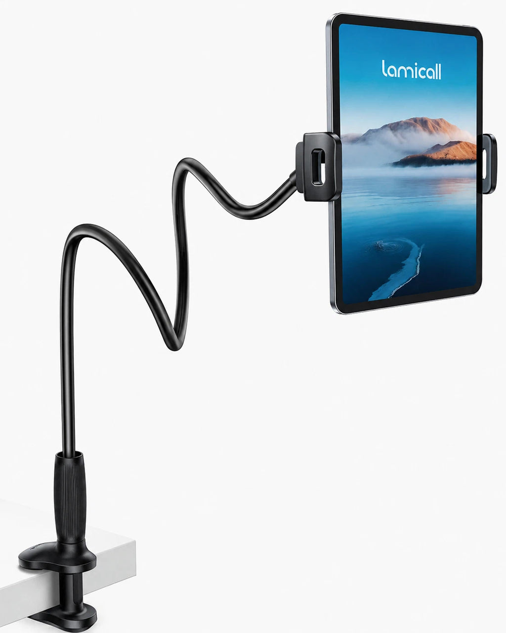 Gooseneck Tablet Holder Unique Tapered Flexible Arm Up to 13 inches