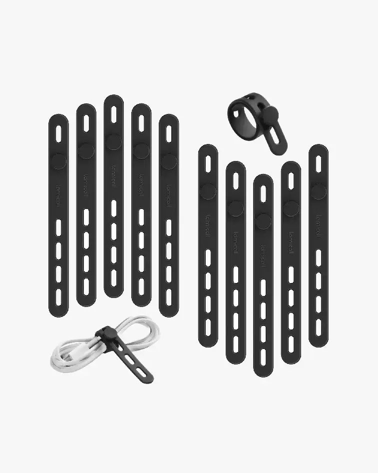 Lamicall Silicone Cable Ties Cord Organizer