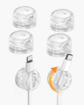 Lamicall 6 Pack Rotatable Cord Organizer