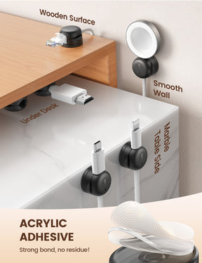 Lamicall 6 Pack Rotatable Cord Organizer