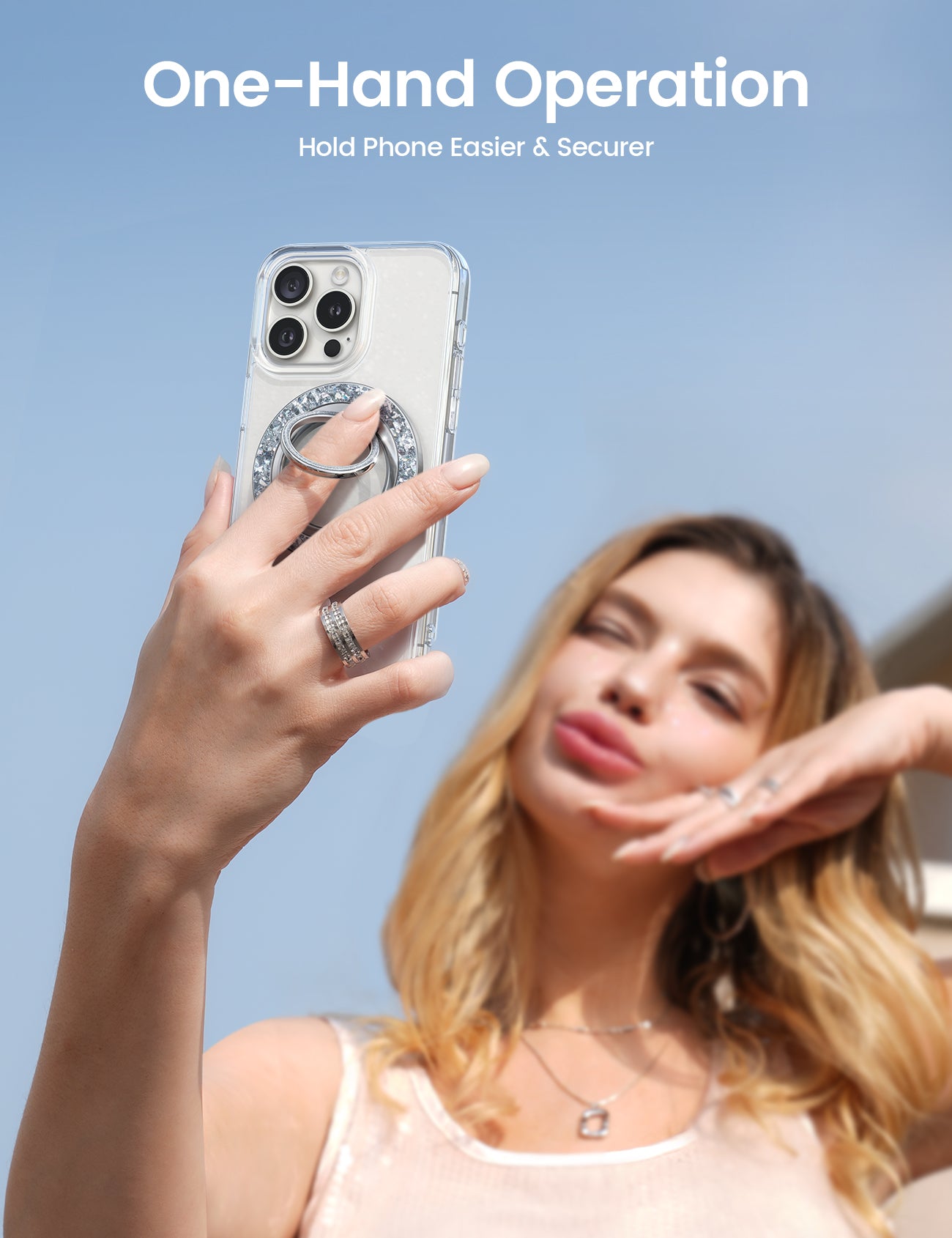 Lamicall Super Magnet Stylish Phone Ring Holder Magsafe Women Decor Accessories