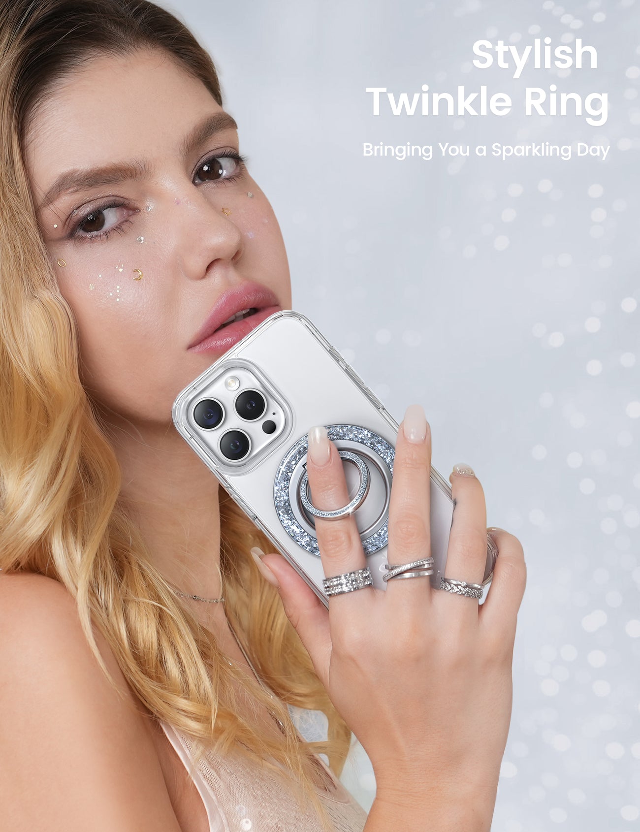 Lamicall Super Magnet Stylish Phone Ring Holder Magsafe Women Decor Accessories