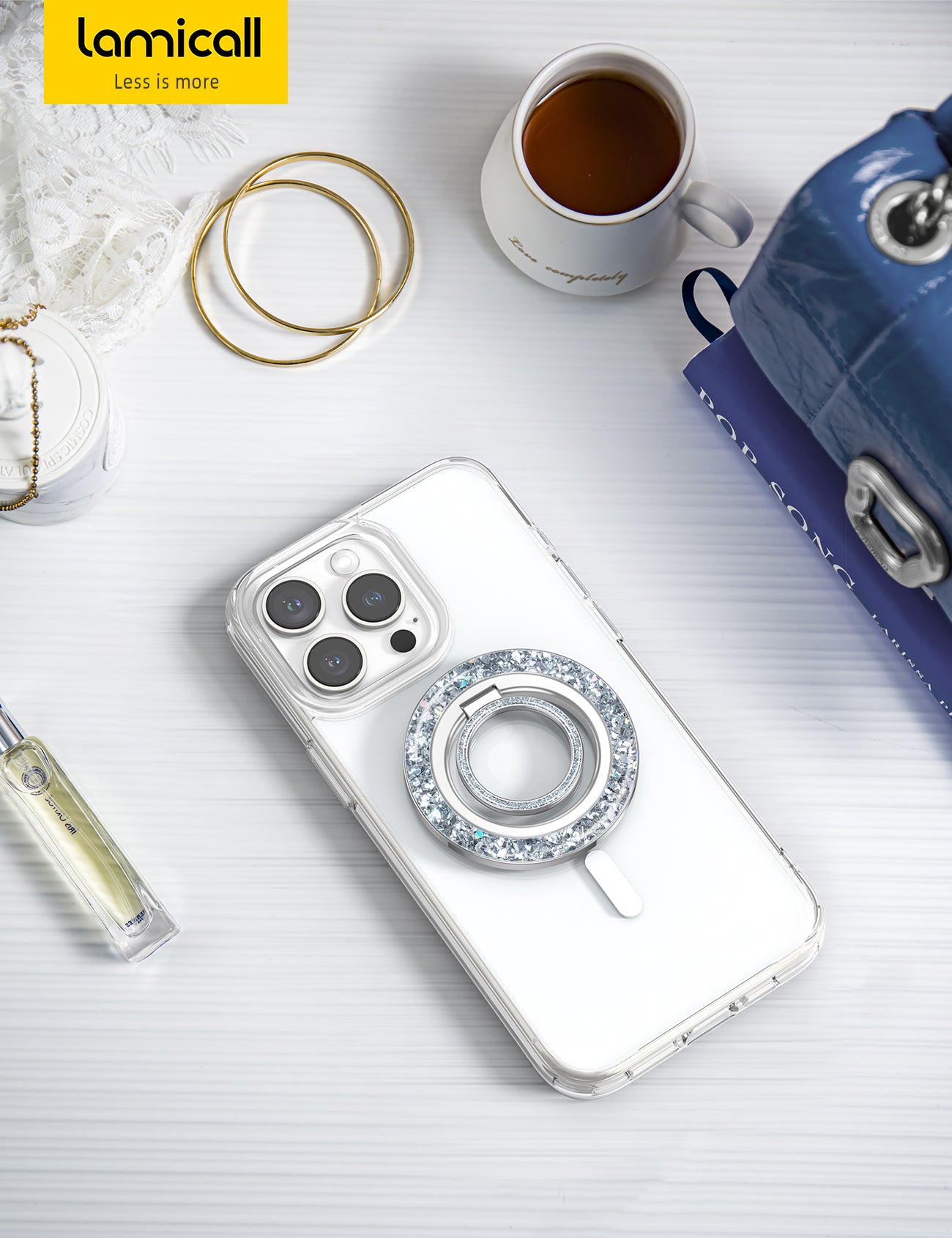 Lamicall Super Magnet Stylish Phone Ring Holder Magsafe Women Decor Accessories