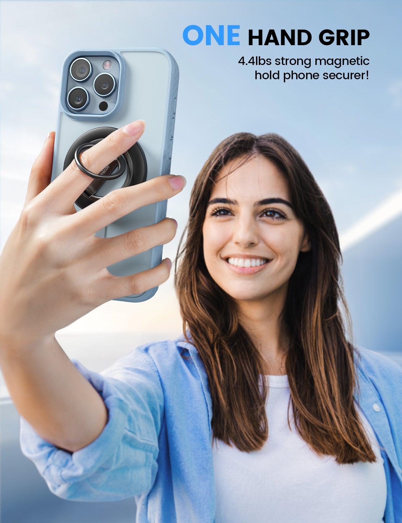 Lamicall MagSafe Phone Ring Grip  360° Rotation Finger Grip Kickstand Ring Accessories