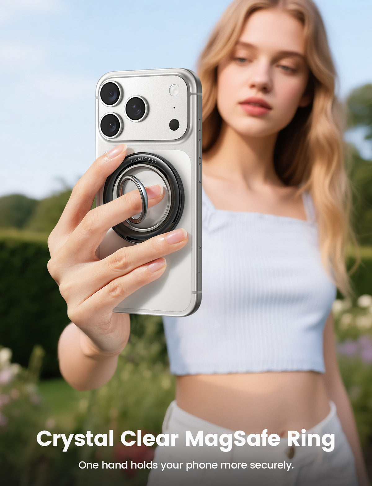 Lamicall Magnetic Phone Ring Grip Strong MagSafe Accessories - 360° Rotating