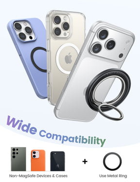 Lamicall Magnetic Phone Ring Grip Strong MagSafe Accessories - 360° Rotating