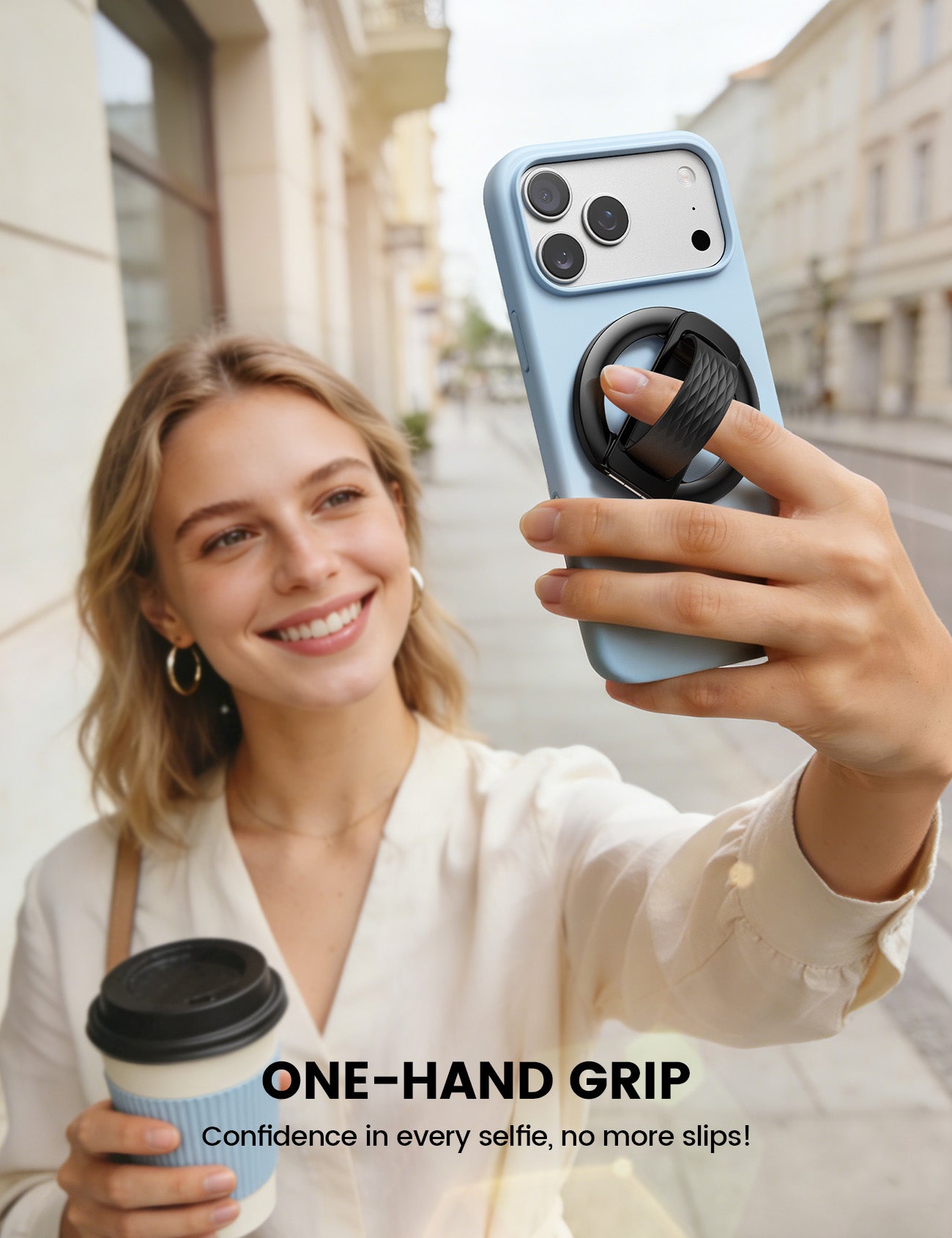 Lamicall Magnetic Phone Grip MagSafe Soft Silicone Loop