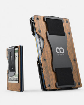 Foldable Minimalist Carbon Fiber Wallet Slim Metal RFID Blocking Card Holder
