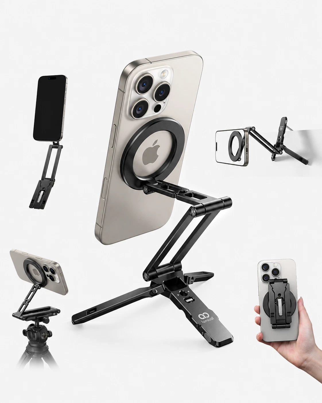 Lamicall Magsafe Phone Tripod Stand Aluminium Magnetic