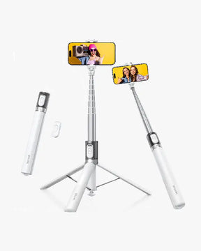 Lamicall 65" Phone Tripod & Selfie Stick Tripod with Remote Tap-to-Open