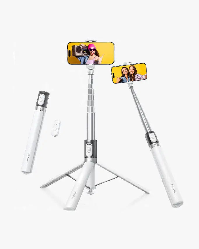 Lamicall 65" Phone Tripod & Selfie Stick Tripod with Remote Tap-to-Open