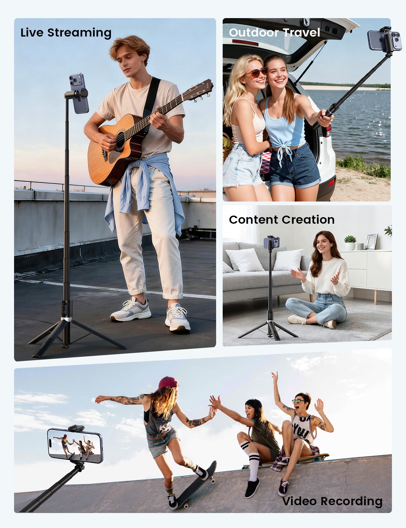Lamicall Phone Tripod & Selfie Stick - Thumbnail 5