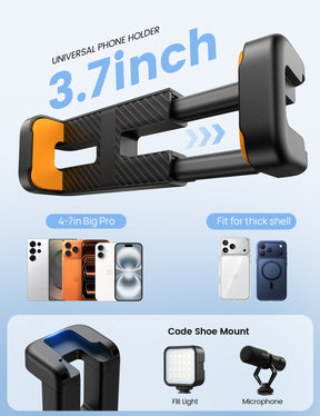 Lamicall Tripod with Wireless Remote for iPhone Gopro Camera Pocket 3/4 fit Vlog Travel