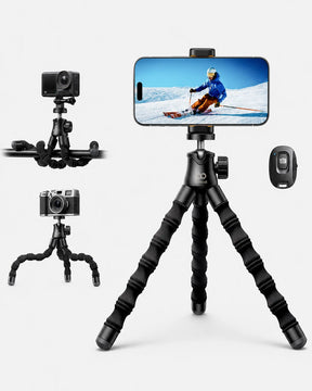 Lamicall Tripod with Wireless Remote for iPhone Gopro Camera Pocket 3/4 fit Vlog Travel