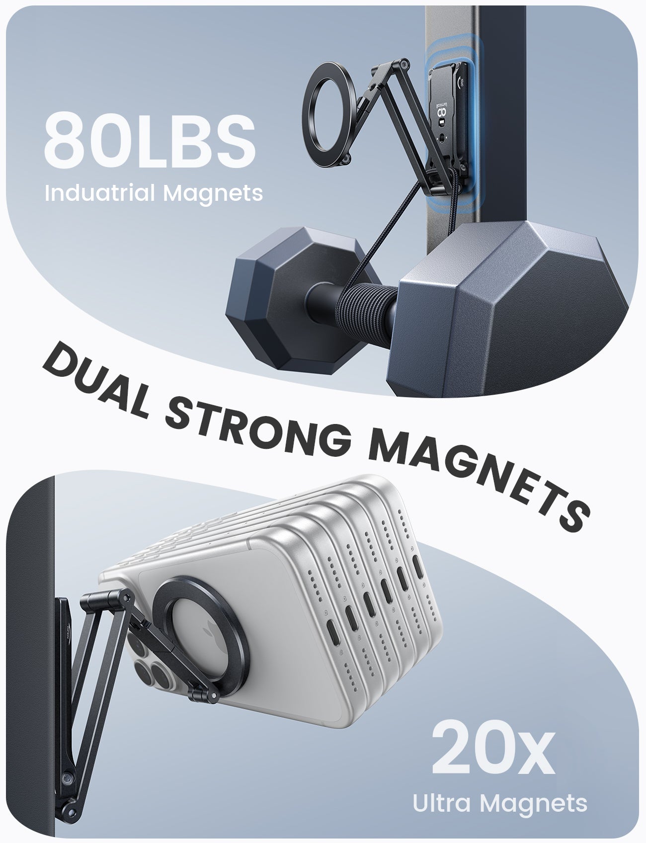 Lamicall for MagSafe Tripod Stand Dual-Side Foldable
