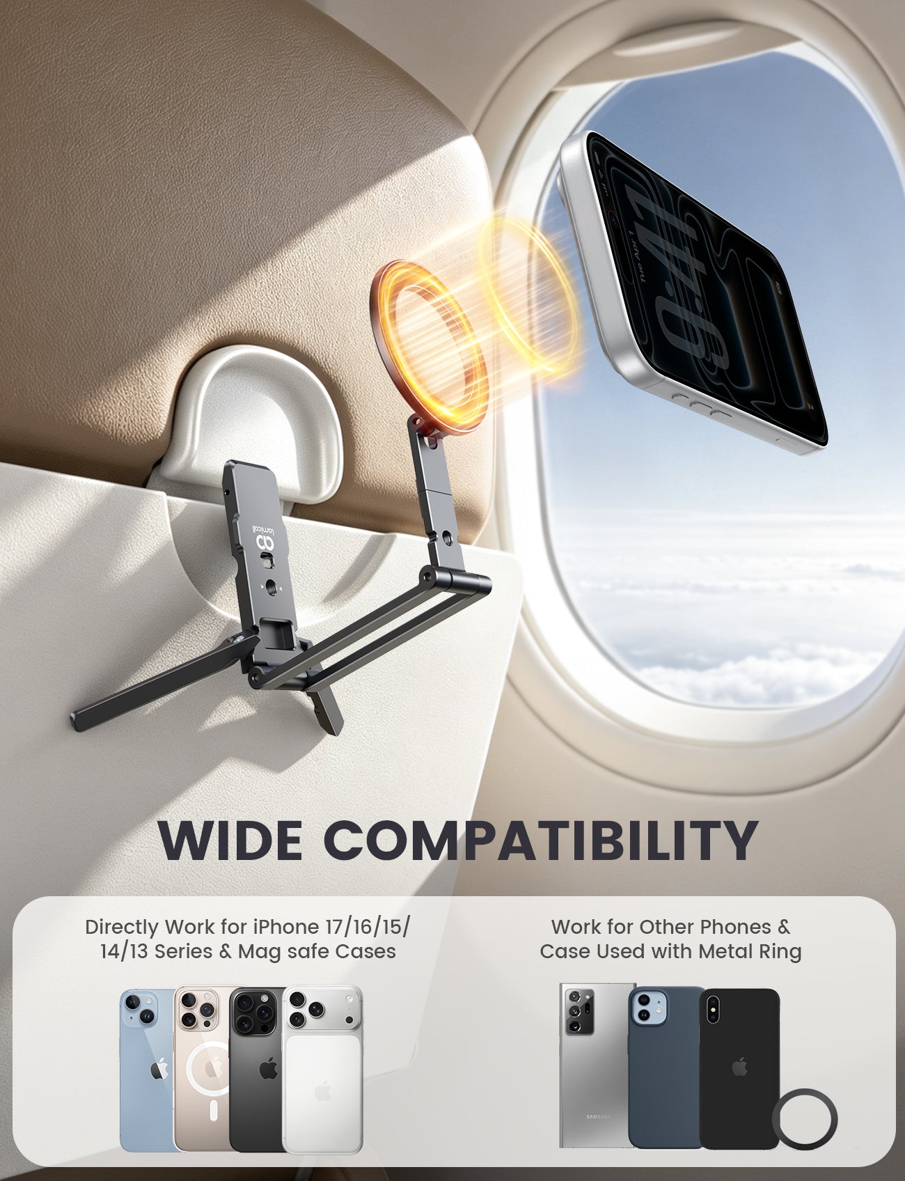 Lamicall for MagSafe Tripod Stand Dual-Side Foldable