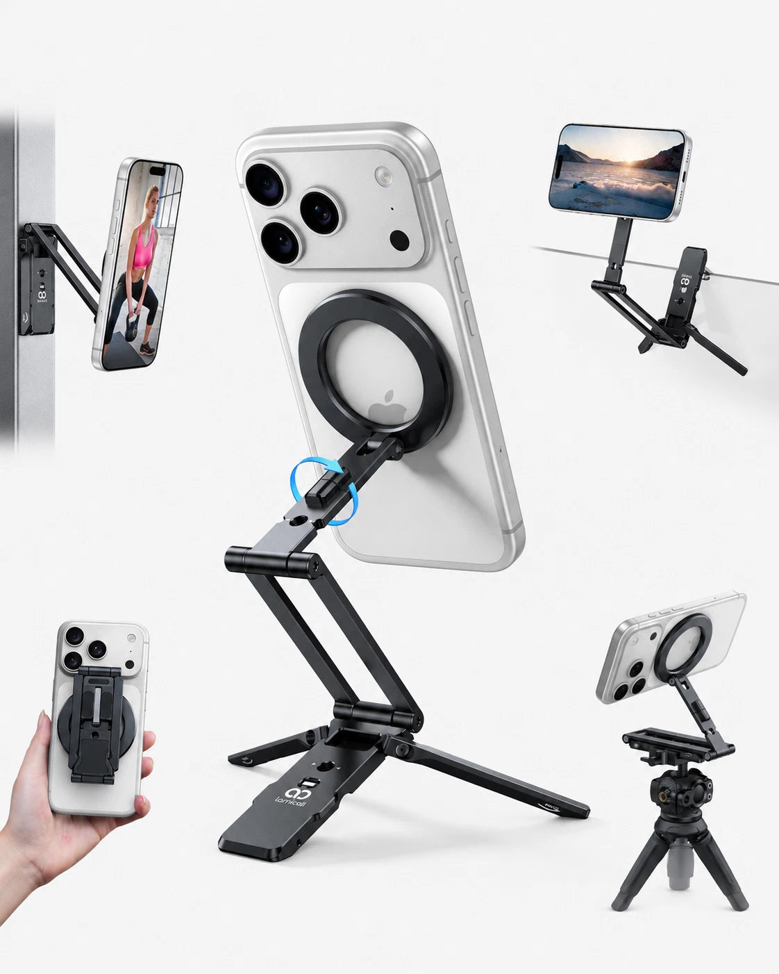 Lamicall for MagSafe Tripod Stand Dual-Side Foldable
