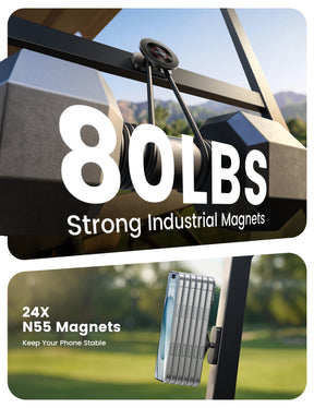 Lamicall Alloy Magnetic Golf Cart Phone Holder - Unique Golf Accessories