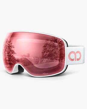 Lamicall Ski Goggles with 3X Anti-Fog & UV400 Protection